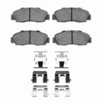 R1 Concepts 91-02 Acura CL Front Euro Ceramic Pads & Hardware Kit