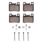 R1 Concepts 86-95 Mercedes-Benz C280 Rear Euro Ceramic Brake Pads and Hardware Kit