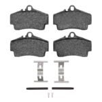 R1 Concepts 97-12 Porsche Boxster Rear Euro Ceramic Pads & Hardware Kit