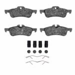 R1 Concepts 02-08 Mini Cooper (Excl Clubman) Rear Euro Ceramic Pads & Hardware Kit