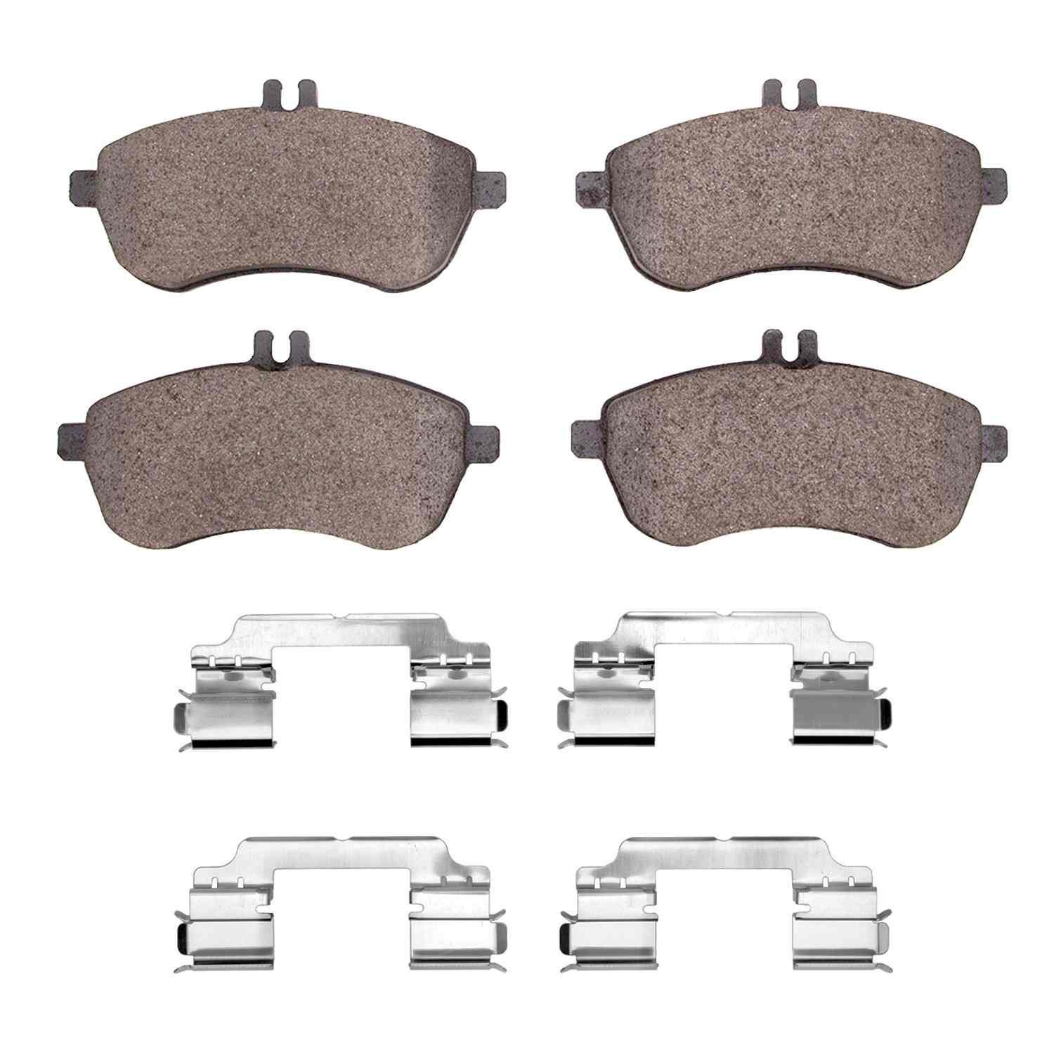 DF_2600134001_Fro.jpg R1 Concepts 08-16 Mercedes-Benz C300 Sedan Front Euro Ceramic Brake Pads & Hardware Kit - Image 1