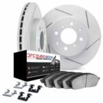 Dynamic Friction 2007-2015 MINI Cooper Front Slotted Geoperf Rotors Euro 5000 Ceramic Brake Pads w/Hardware