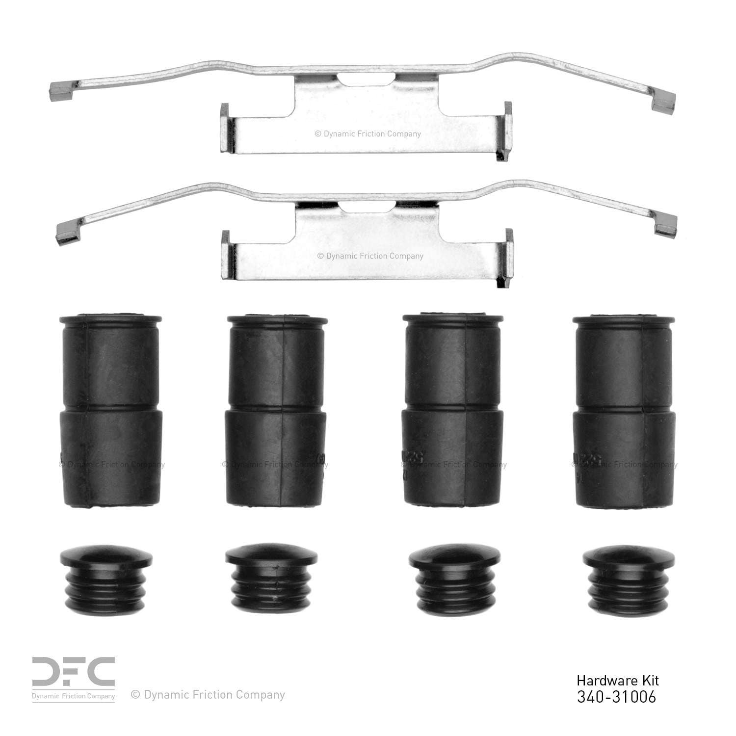 DF_34031006_Top.jpg Dynamic Friction 1981-1991 BMW 325ix Rear Premium Hardware Kit - Image 1