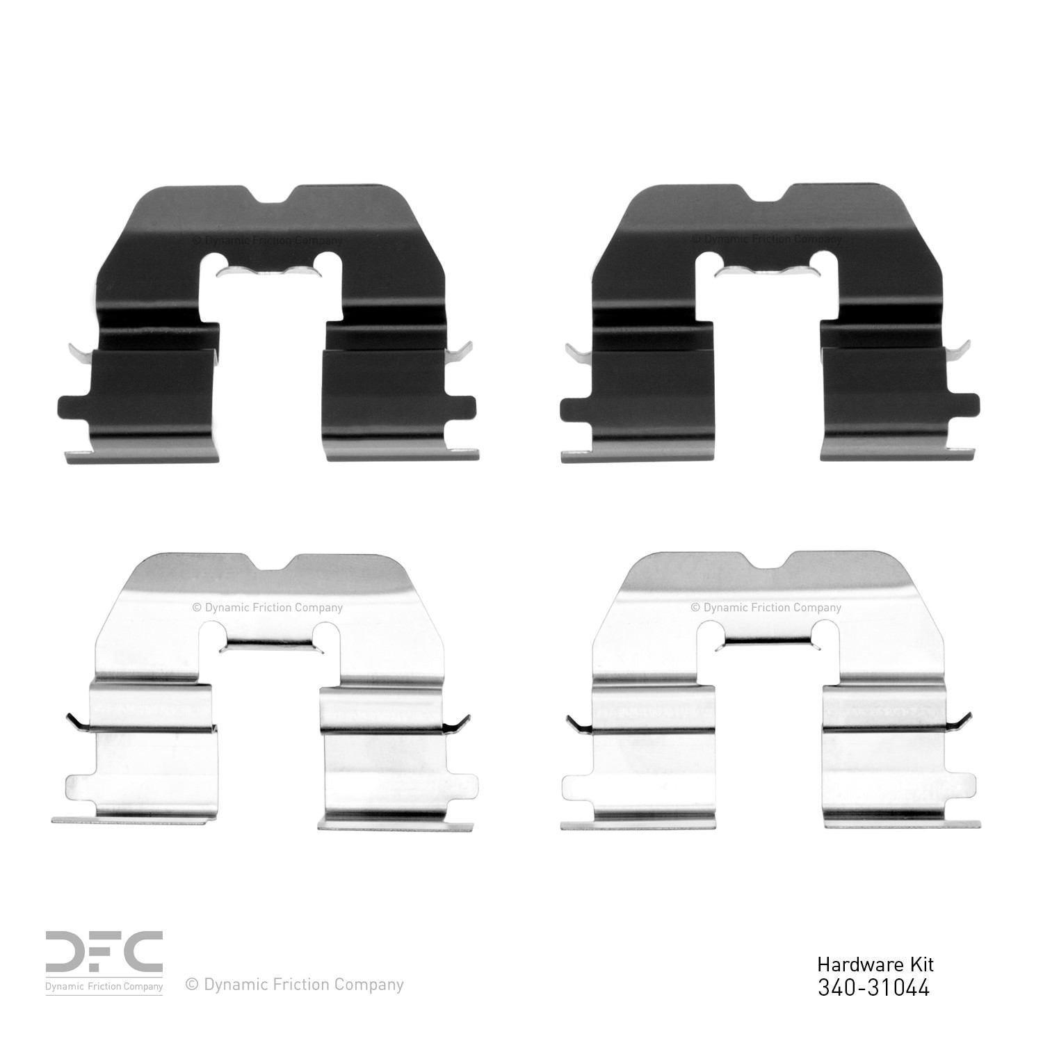 DF_34031044_Top.jpg Dynamic Friction 2014-2024 MINI Cooper (Excl Clubman) Rear Premium Hardware Kit - Image 1