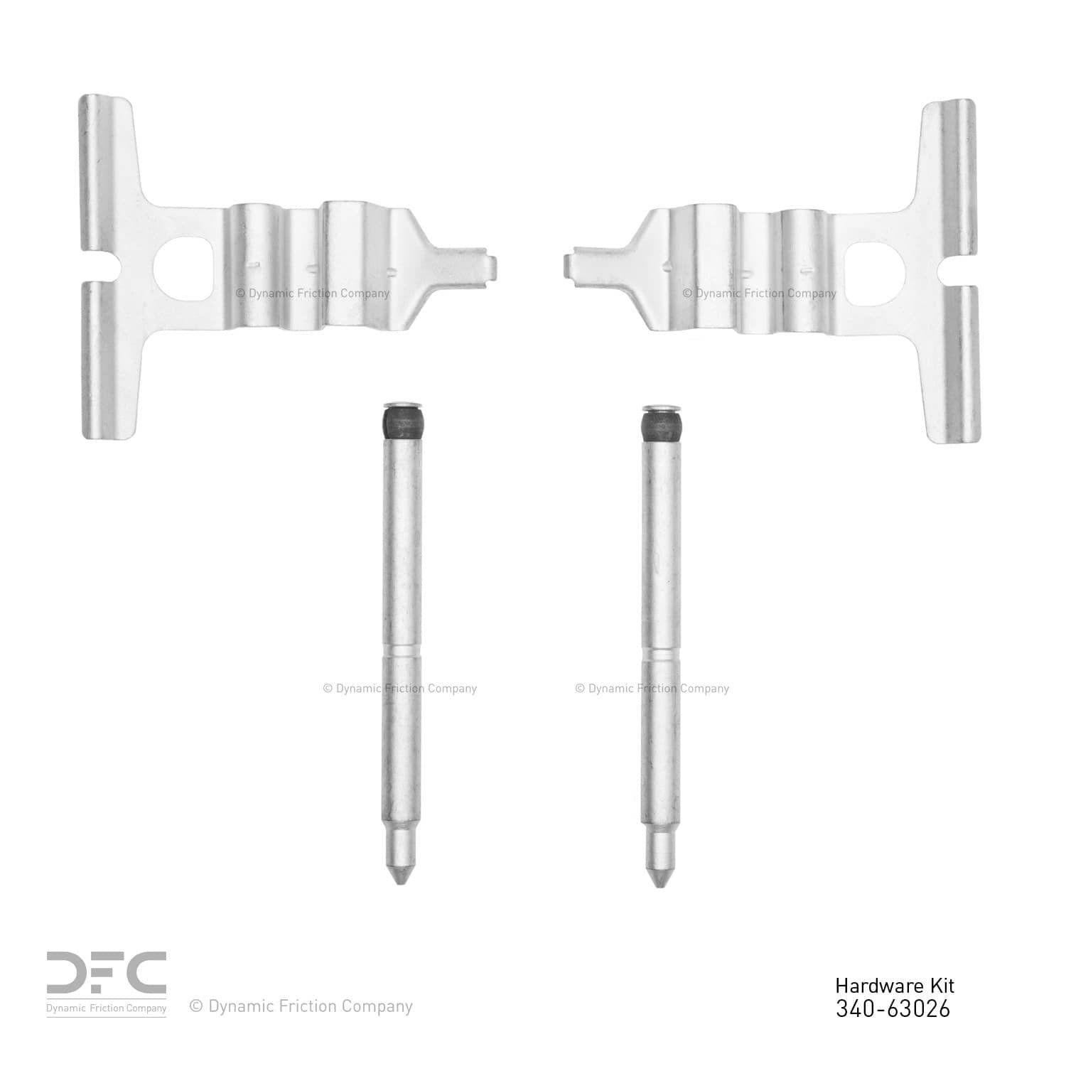 DF_34063026_Top.jpg Dynamic Friction 2000-2003 Mercedes-Benz CL500 Rear Premium Hardware Kit - Image 1