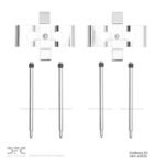 Dynamic Friction 1991-1999 Mercedes-Benz CL500 Front Premium Hardware Kit