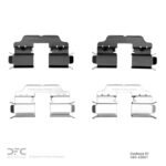 Dynamic Friction 2014-2019 Mercedes-Benz B Electric Drive Rear Premium Hardware Kit