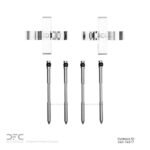 Dynamic Friction 2007-2009 Volkswagen Touareg Rear Premium Hardware Kit