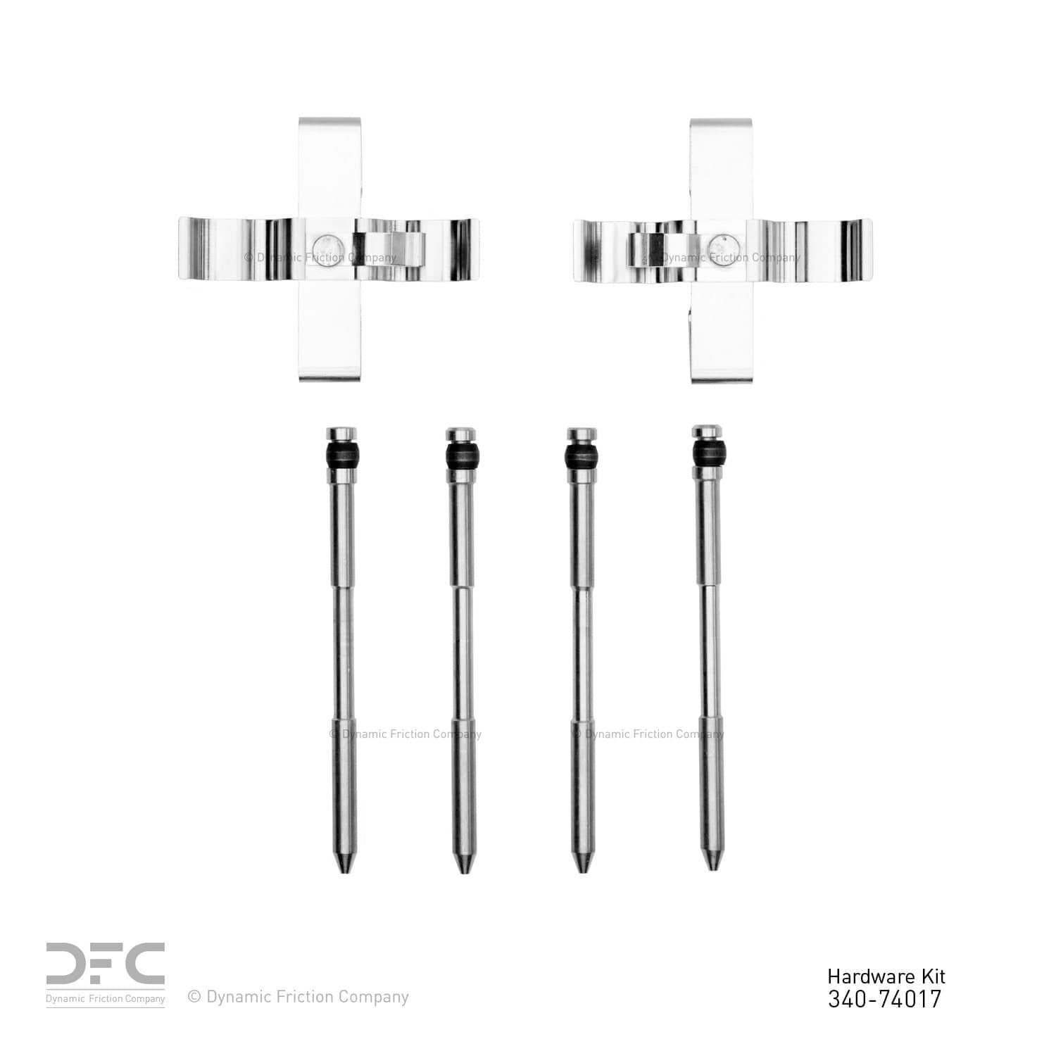 DF_34074017_Top.jpg Dynamic Friction 2007-2009 Volkswagen Touareg Rear Premium Hardware Kit - Image 1