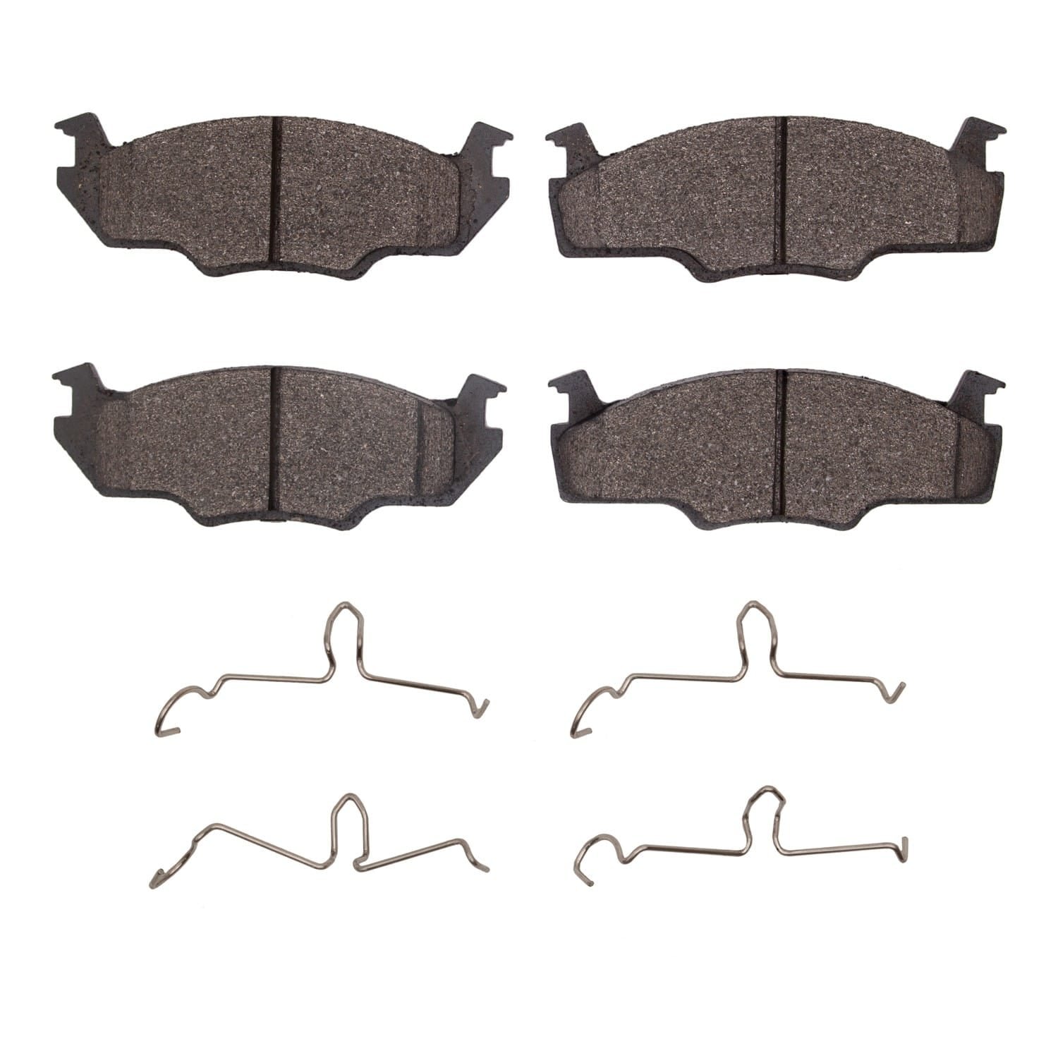 DF_4000015801_Fro.jpg Dynamic Friction 1980-1984 Volkswagen Rabbit (Excl Convert&Pickup) Front 4000 HybriDynamic Brake Pads & Hardware Kit - Image 1