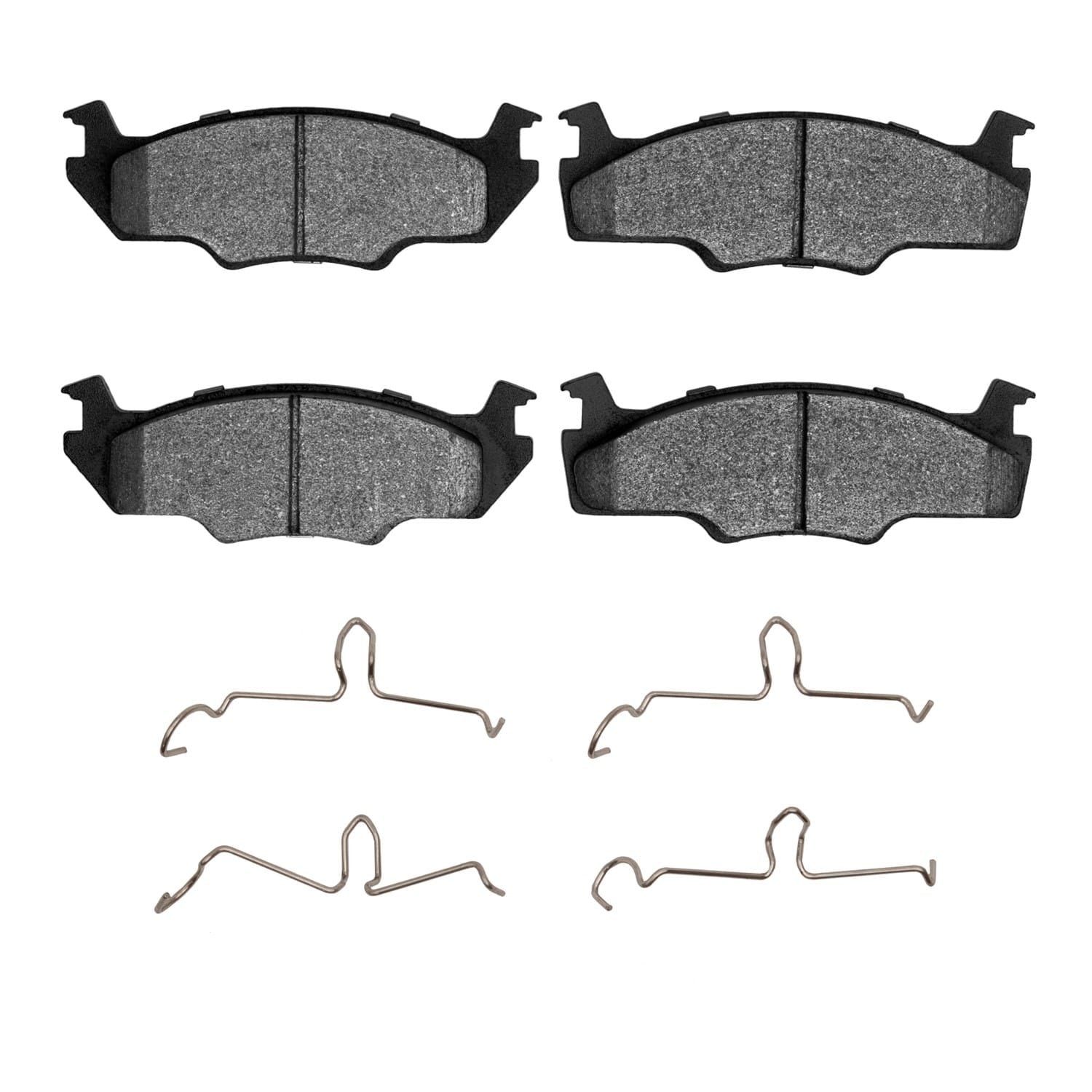 DF_4000020602_Fro.jpg Dynamic Friction 1980-1984 Volkswagen Jetta Sedan Front 4000 HybriDynamic Brake Pads and Hardware Kit - Image 1