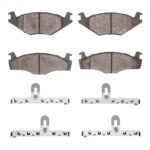 Dynamic Friction 1984-1992 Volkswagen Jetta Sedan/Golf Front 4000 HybriDynamic Brake Pads and Hardware Kit