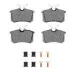 Dynamic Friction 1985-2019 Audi A3 Rear 4000 HybriDynamic Brake Pads and Hardware Kit