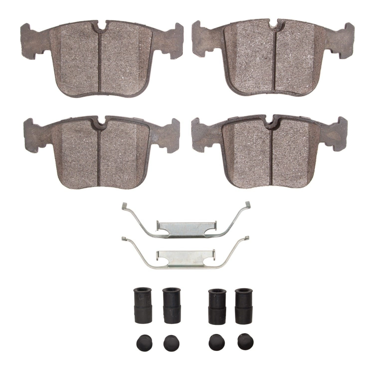 DF_4000054701_Fro.jpg Dynamic Friction 1991-1995 BMW 850i Front 4000 HybriDynamic Brake Pads and Hardware Kit - Image 1