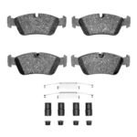 Dynamic Friction 1991-1998 BMW 318i Front 4000 HybriDynamic Brake Pads and Hardware Kit