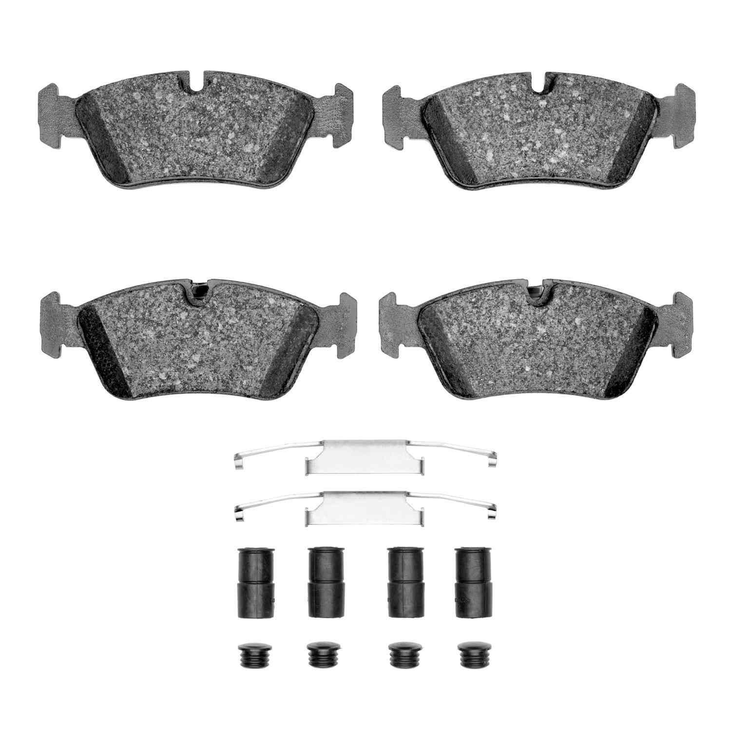 DF_4000055802_Fro.jpg Dynamic Friction 1991-1998 BMW 318i Front 4000 HybriDynamic Brake Pads and Hardware Kit - Image 1