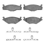 Dynamic Friction 1984-1993 Volkswagen Rabbit Convertible Front 4000 HybriDynamic Brake Pads and Hardware Kit