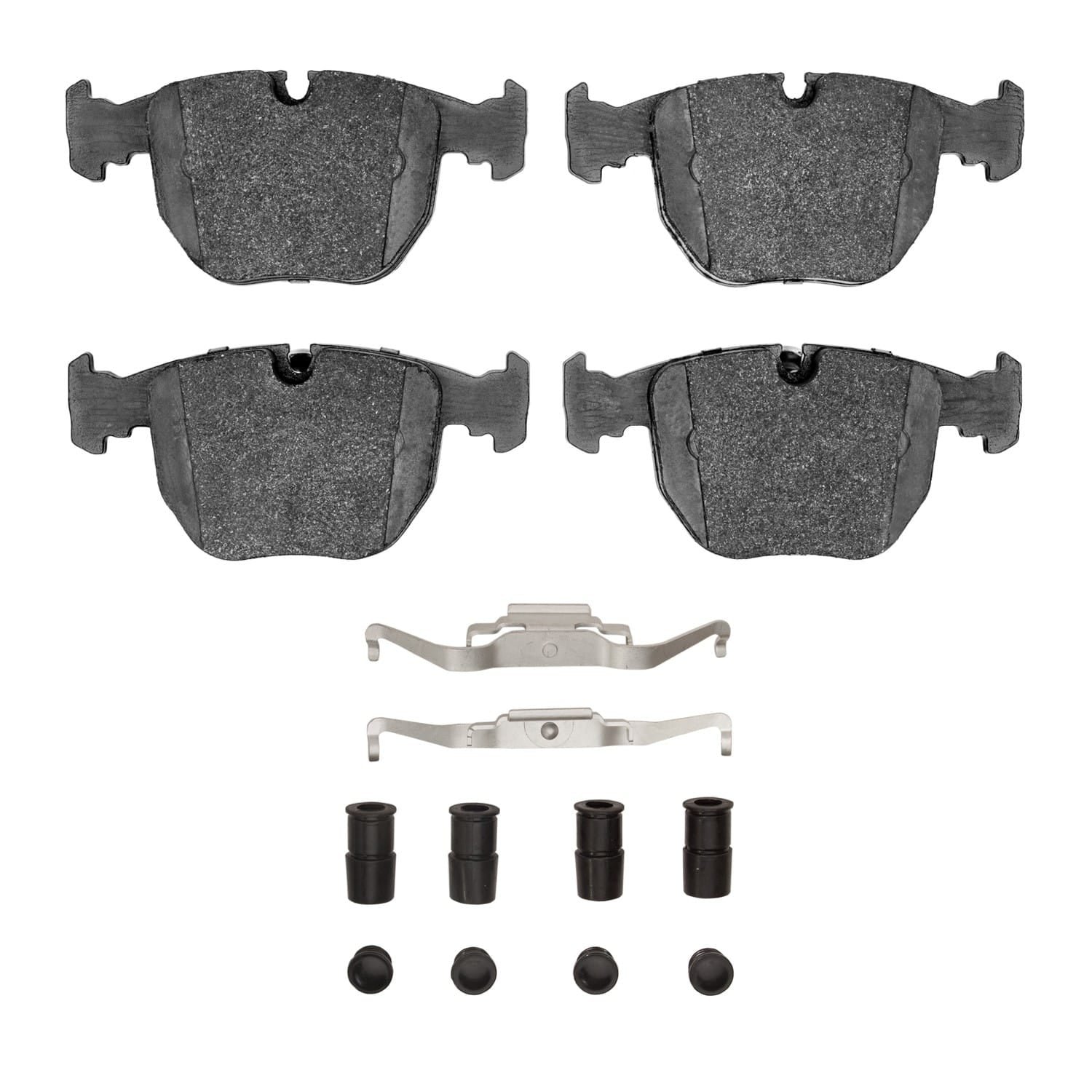 DF_4000068102_Fro.jpg Dynamic Friction 2000-2003 BMW 540i Front 4000 HybriDynamic Brake Pads and Hardware Kit - Image 1