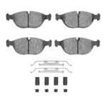 Dynamic Friction 1995-2006 Audi TT Quattro Front 4000 HybriDynamic Brake Pads and Hardware Kit