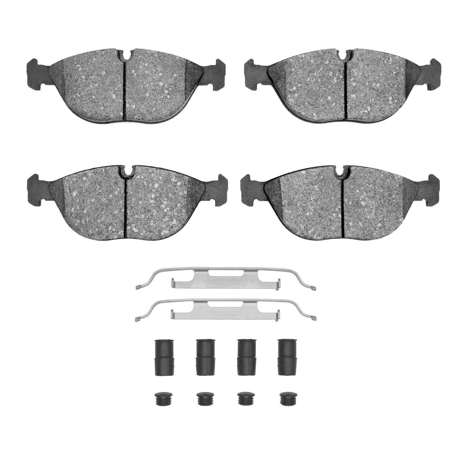 DF_4000068201_Fro.jpg Dynamic Friction 1995-2006 Audi TT Quattro Front 4000 HybriDynamic Brake Pads and Hardware Kit - Image 1