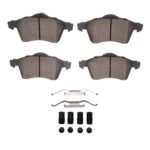 Dynamic Friction 1996-1996 Volkswagen EuroVan Front 4000 HybriDynamic Brake Pads and Hardware Kit