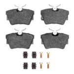 Dynamic Friction 1996-1997 Volkswagen EuroVan Rear 4000 HybriDynamic Brake Pads and Hardware Kit