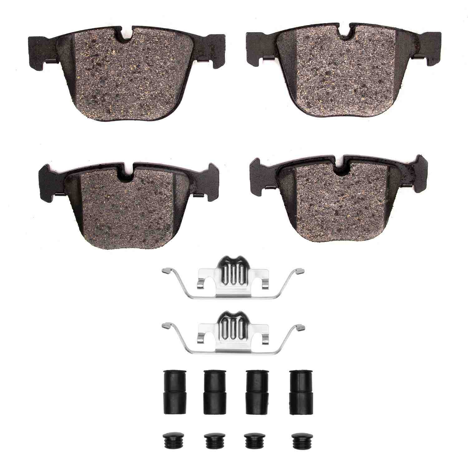 DF_4000091902_Fro.jpg Dynamic Friction 2007-2019 BMW X5 Rear 4000 HybriDynamic Brake Pads and Hardware Kit - Image 1