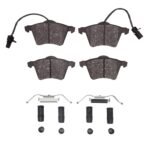 Dynamic Friction 2001-2003 Volkswagen EuroVan Front 4000 HybriDynamic Brake Pads and Hardware Kit