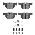 Dynamic Friction 2007-2019 BMW X6 Rear 4000 HybriDynamic Brake Pads and Hardware Kit