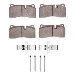 Dynamic Friction 2008-2024 Audi R8 Rear 4000 HybriDynamic Brake Pads and Hardware Kit