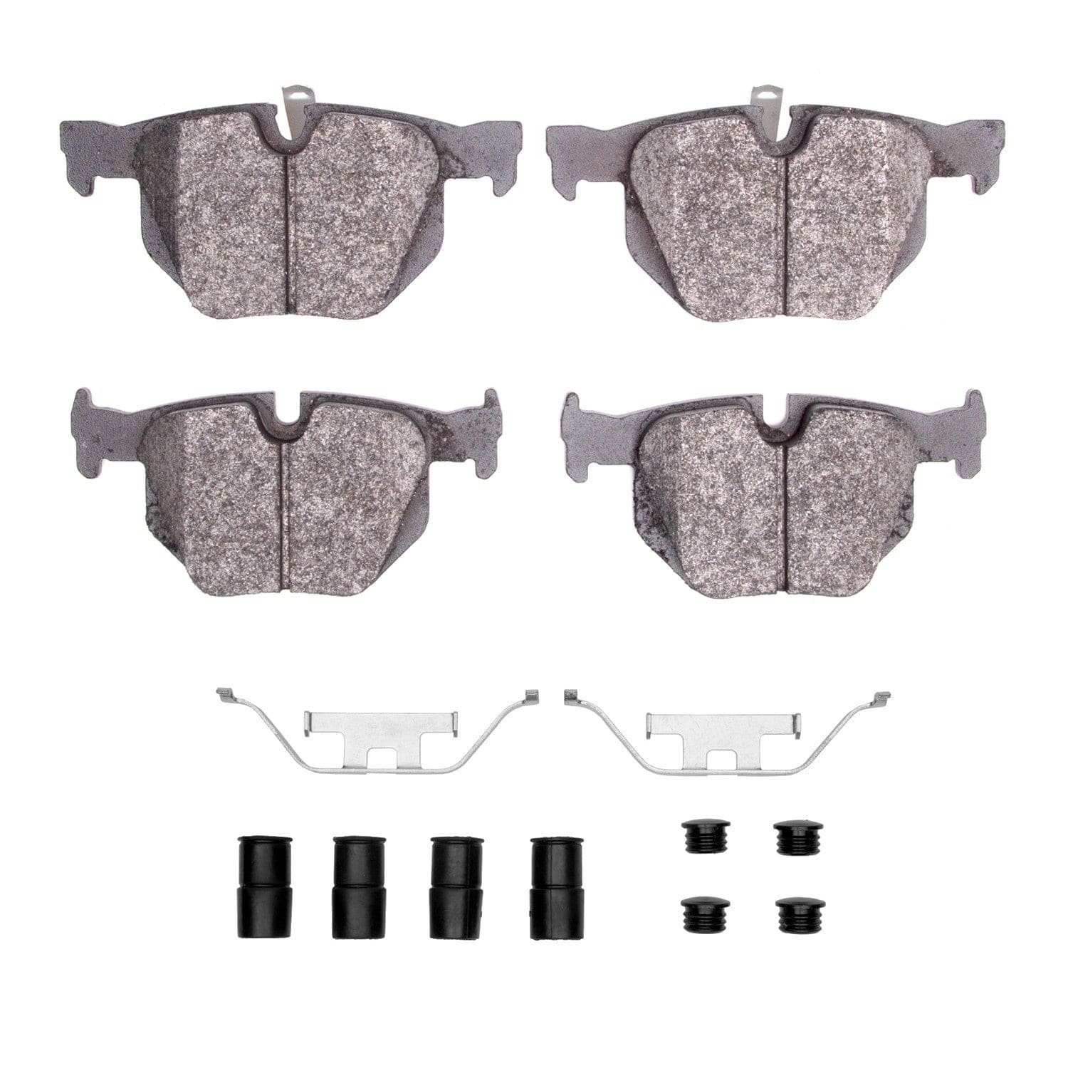 DF_4000117001_Fro.jpg Dynamic Friction 2006-2015 BMW 335i Rear 4000 HybriDynamic Brake Pads and Hardware Kit - Image 1