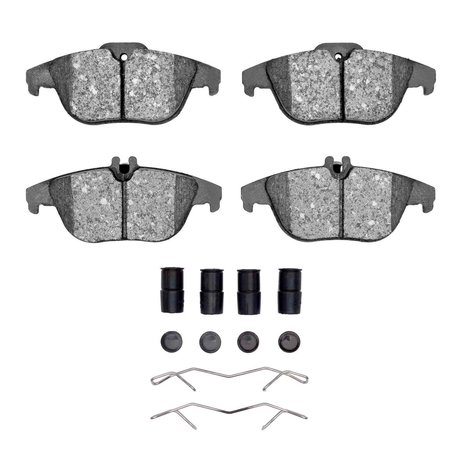 DF_4000134101_Fro.jpg Dynamic Friction 2008-2017 Mercedes-Benz C350 Rear 4000 HybriDynamic Brake Pads and Hardware Kit - Image 1