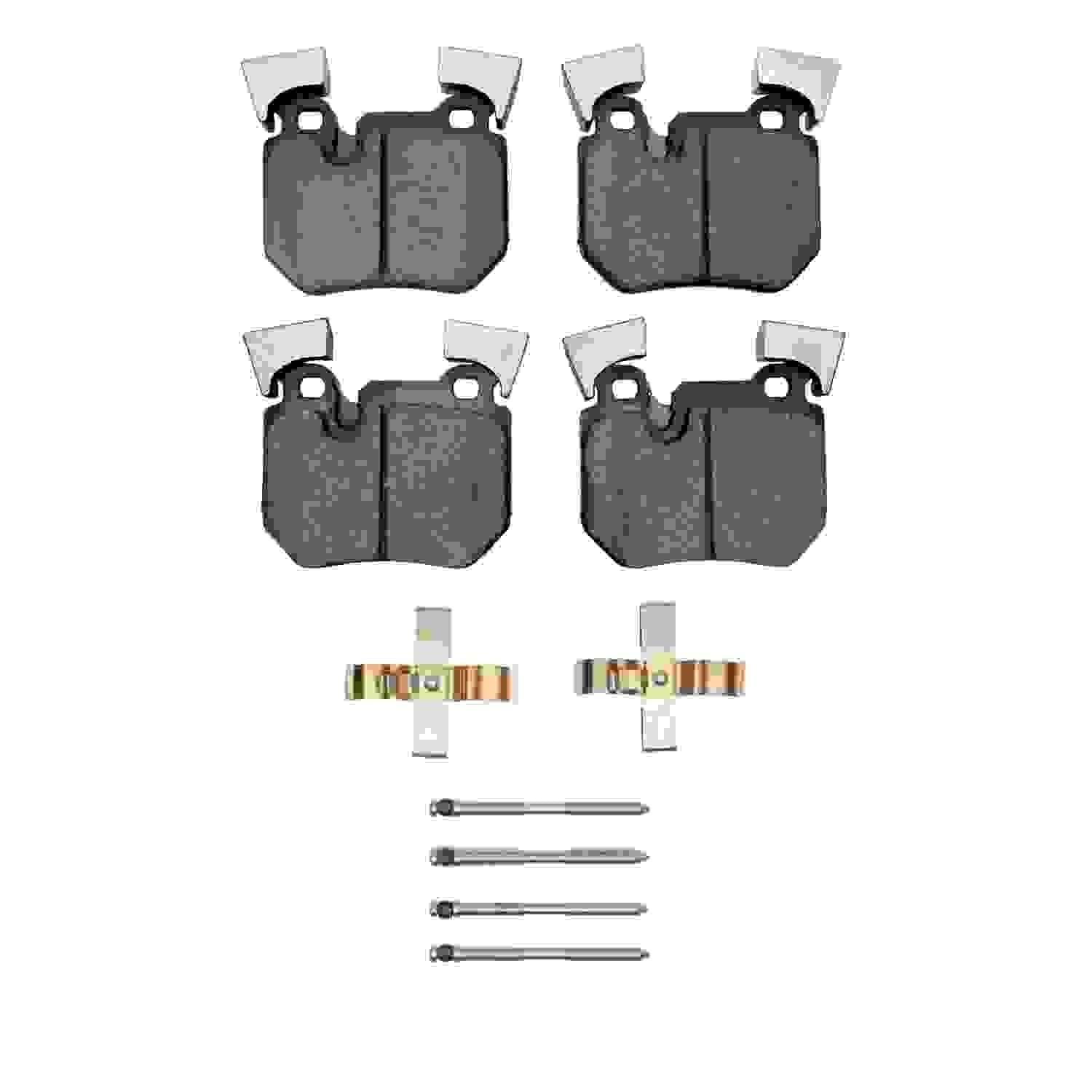 DF_4000137201_Fro.jpg Dynamic Friction 2006-2013 BMW 328i Rear 4000 HybriDynamic Brake Pads and Hardware Kit - Image 1