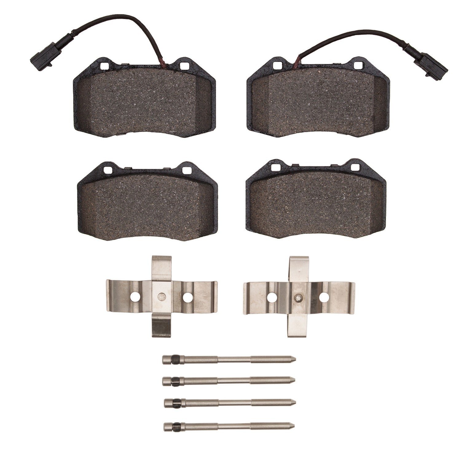 DF_4000137911_Fro.jpg Dynamic Friction 2015-2020 Alfa Romeo 4C Front 4000 HybriDynamic Brake Pads and Hardware Kit - Image 1