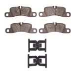 Dynamic Friction 2009 Porsche Cayenne Rear 4000 HybriDynamic Brake Pads and Hardware Kit