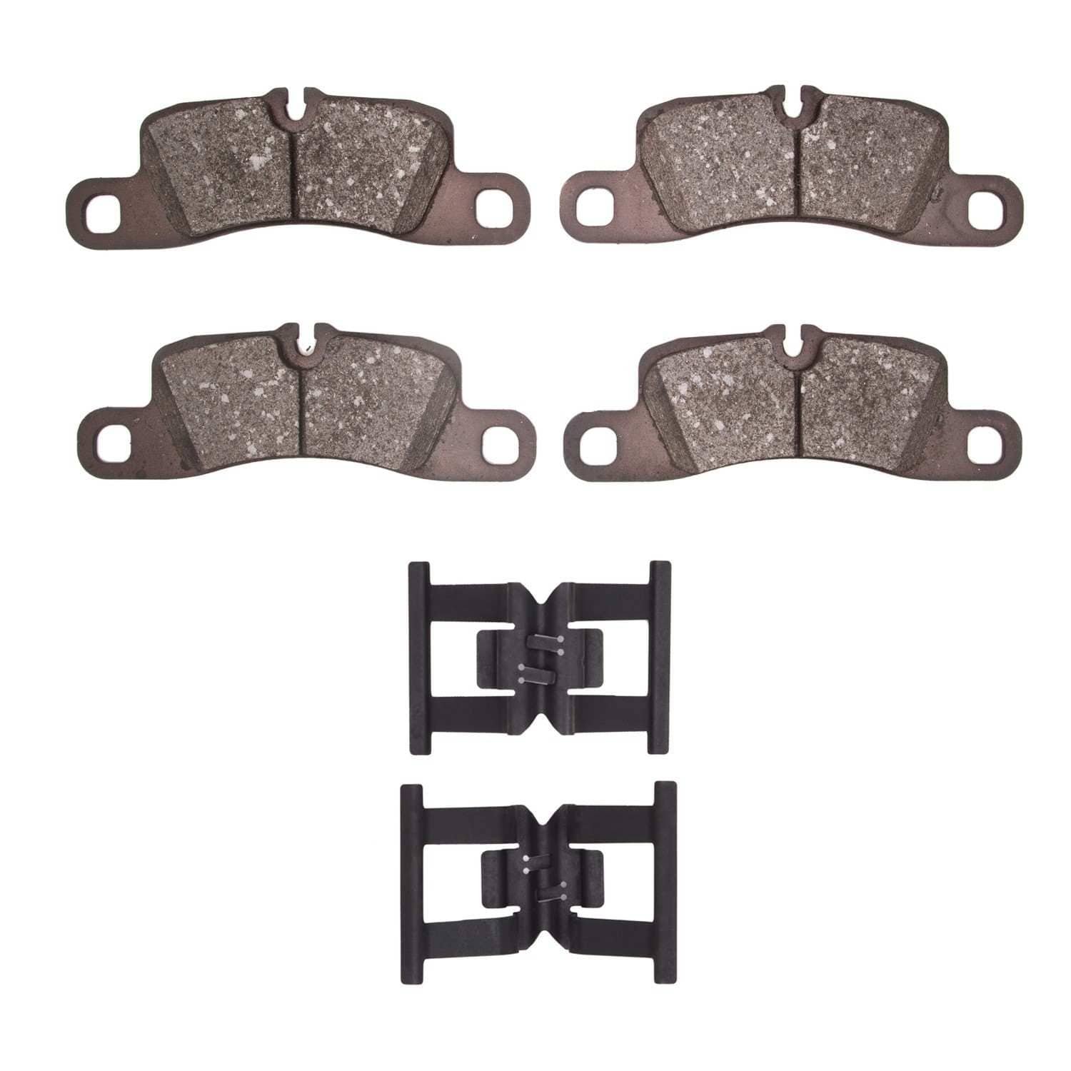 DF_4000139001_Fro.jpg Dynamic Friction 2009 Porsche Cayenne Rear 4000 HybriDynamic Brake Pads and Hardware Kit - Image 1