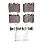 Dynamic Friction 2010-2019 BMW X6 Front 4000 HybriDynamic Brake Pads and Hardware Kit