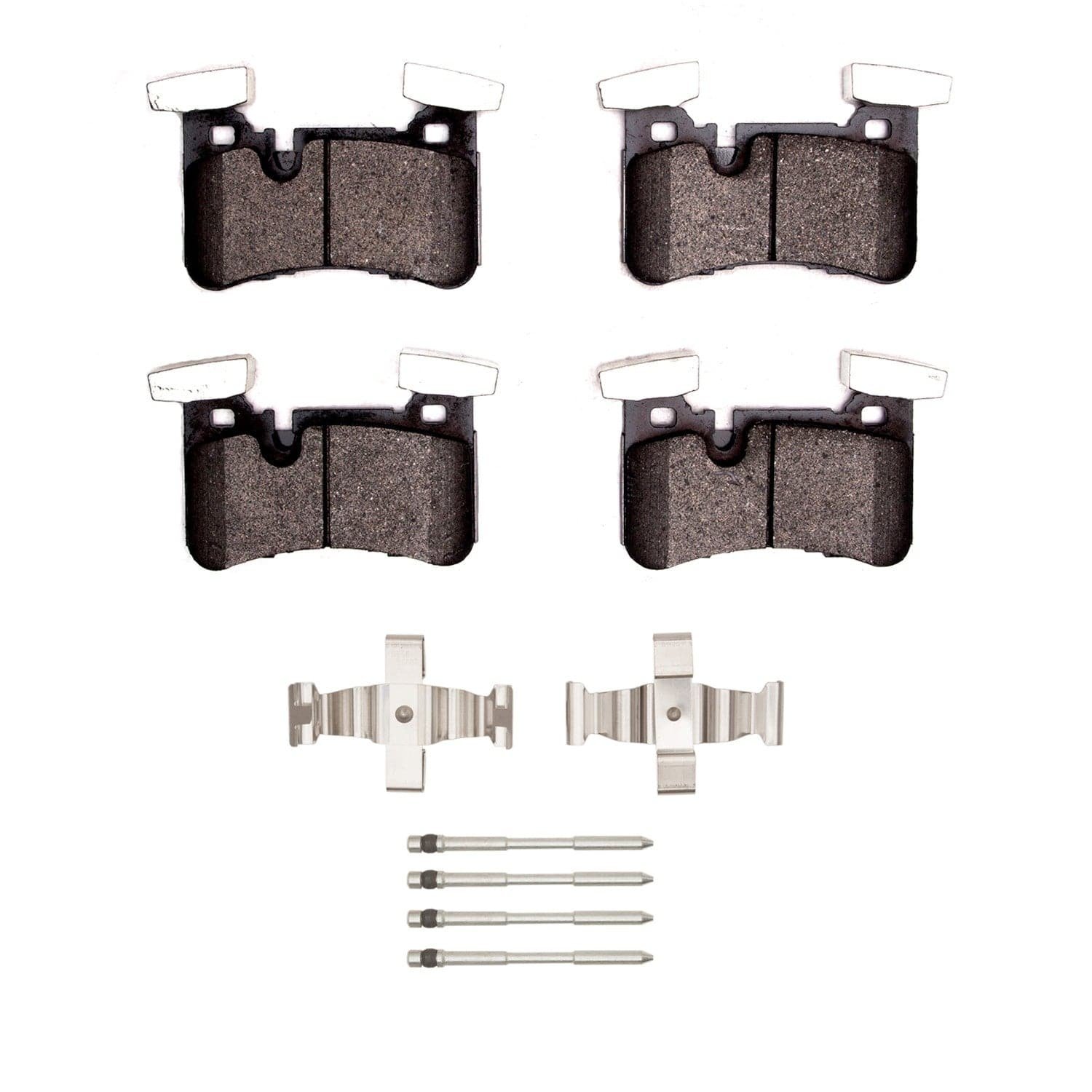 DF_4000145001_Fro.jpg Dynamic Friction 2010-2018 Mercedes-Benz C63 AMG Rear 4000 HybriDynamic Brake Pads and Hardware Kit - Image 1