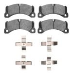 Dynamic Friction 2011-2023 Porsche Macan Front 4000 HybriDynamic Brake Pads and Hardware Kit