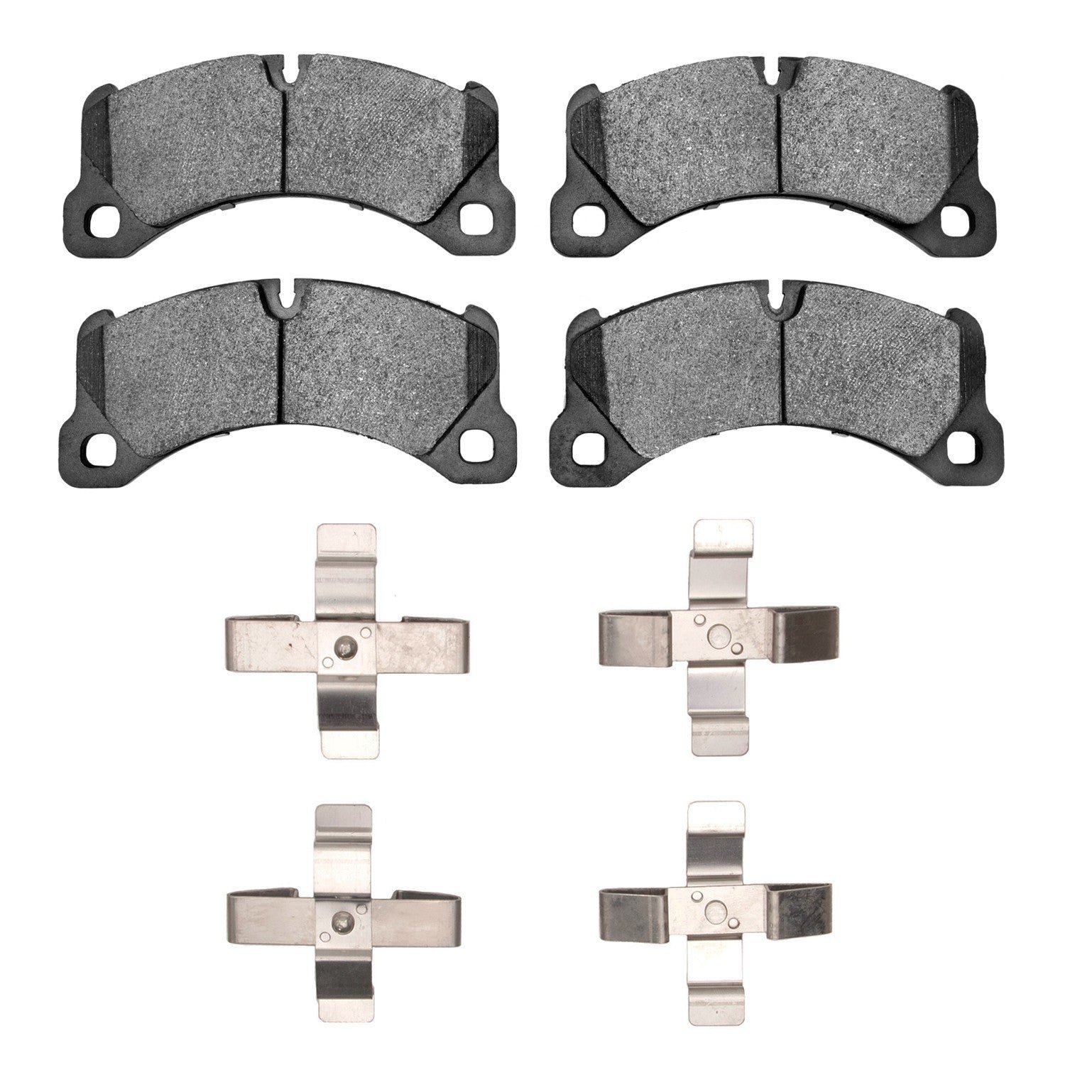 DF_4000145201_Fro.jpg Dynamic Friction 2011-2023 Porsche Macan Front 4000 HybriDynamic Brake Pads and Hardware Kit - Image 1