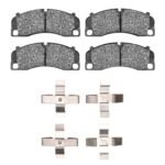 Dynamic Friction 2013-2023 Porsche Boxster Front 4000 HybriDynamic Brake Pads and Hardware Kit