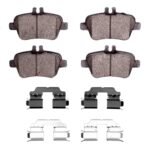Dynamic Friction 2014-2019 Mercedes-Benz B Electric Drive Rear 4000 HybriDynamic Brake Pads and Hardware Kit