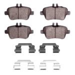 Dynamic Friction 2014-2019 Mercedes-Benz CLA250 Rear 4000 HybriDynamic Brake Pads and Hardware Kit