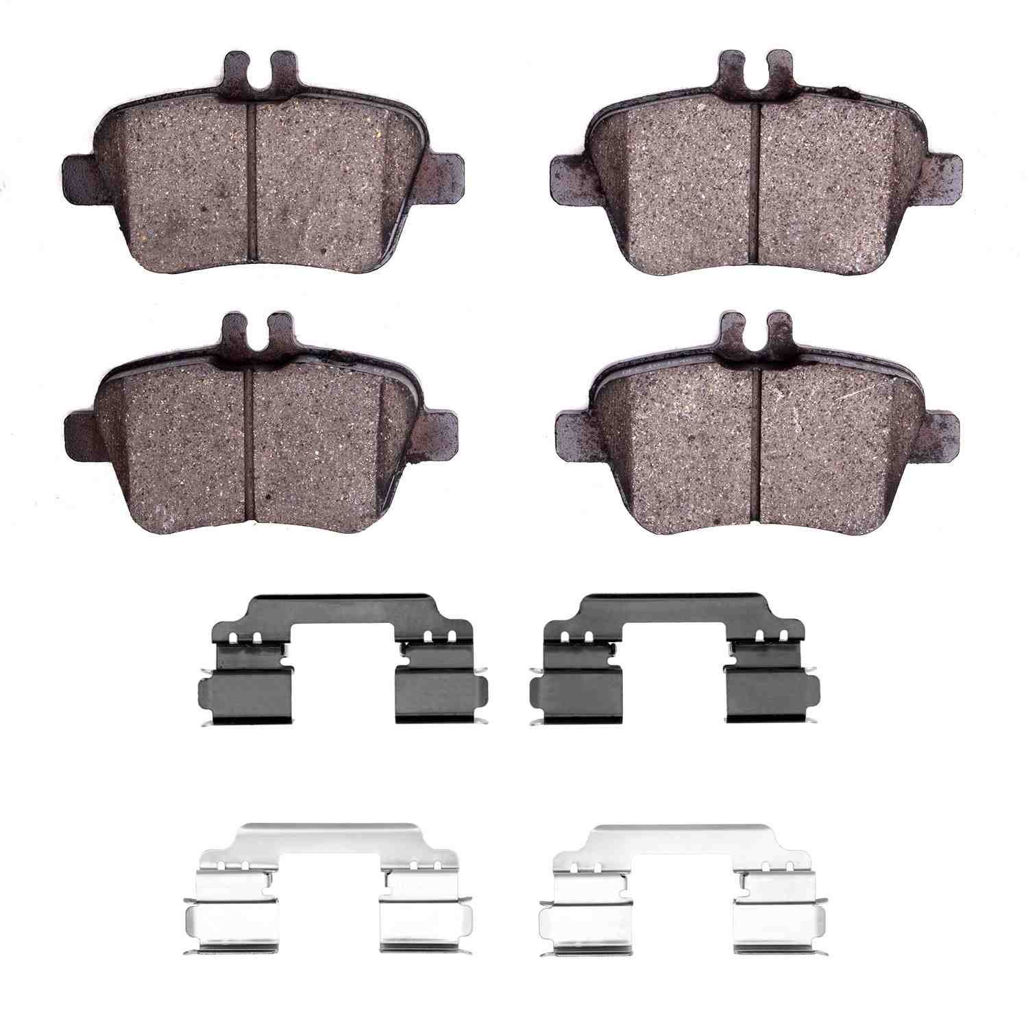 DF_4000164603_Fro.jpg Dynamic Friction 2014-2019 Mercedes-Benz CLA250 Rear 4000 HybriDynamic Brake Pads and Hardware Kit - Image 1