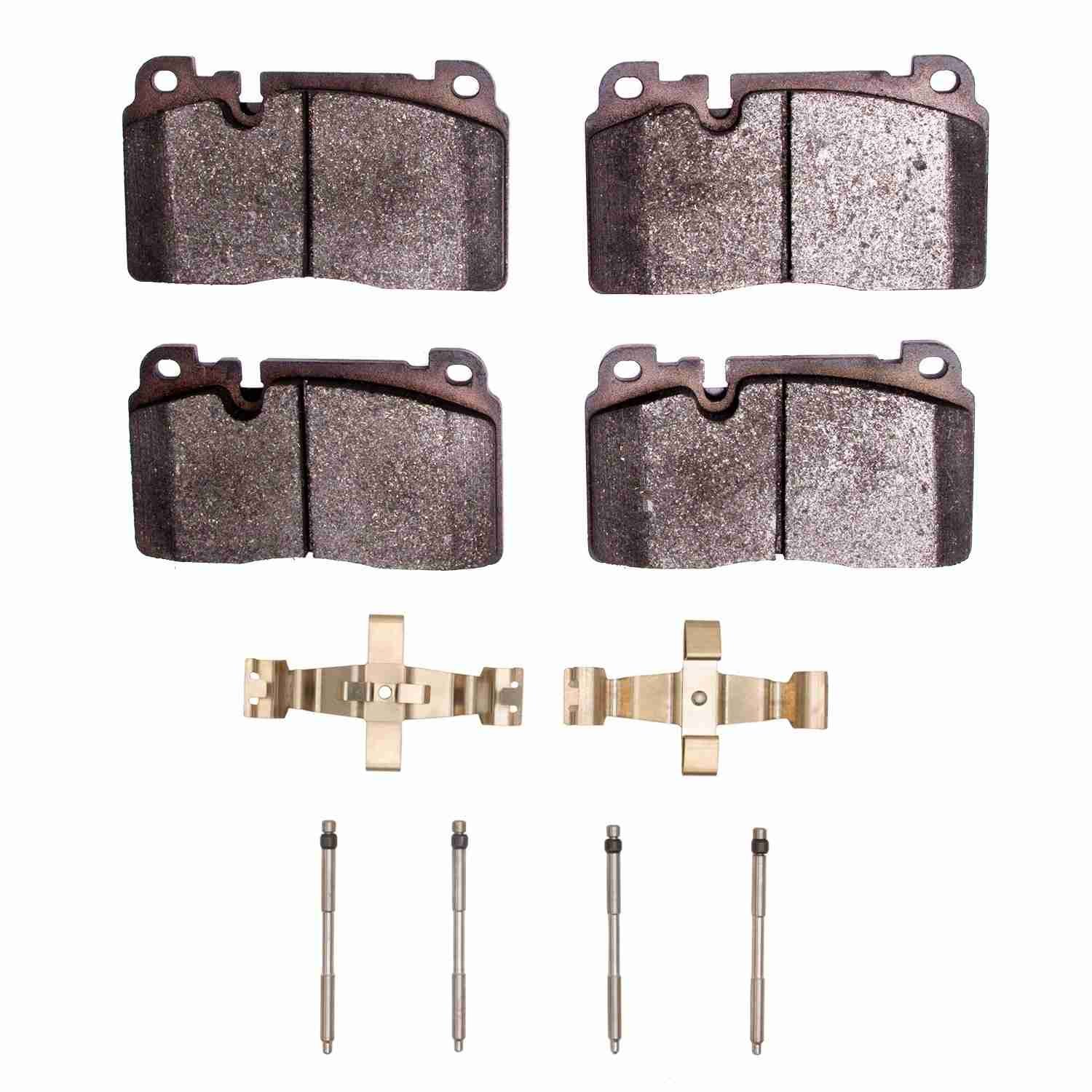 DF_4000166301_Fro.jpg Dynamic Friction 2013-2020 Audi Q5 (USA/Canada) Except Hybrid Front 4000 HybriDynamic Brake Pads and Hardware Kit - Image 1