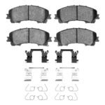 Dynamic Friction 2023-2026 Nissan Z Front 4000 HybriDynamic Brake Pads and Hardware Kit
