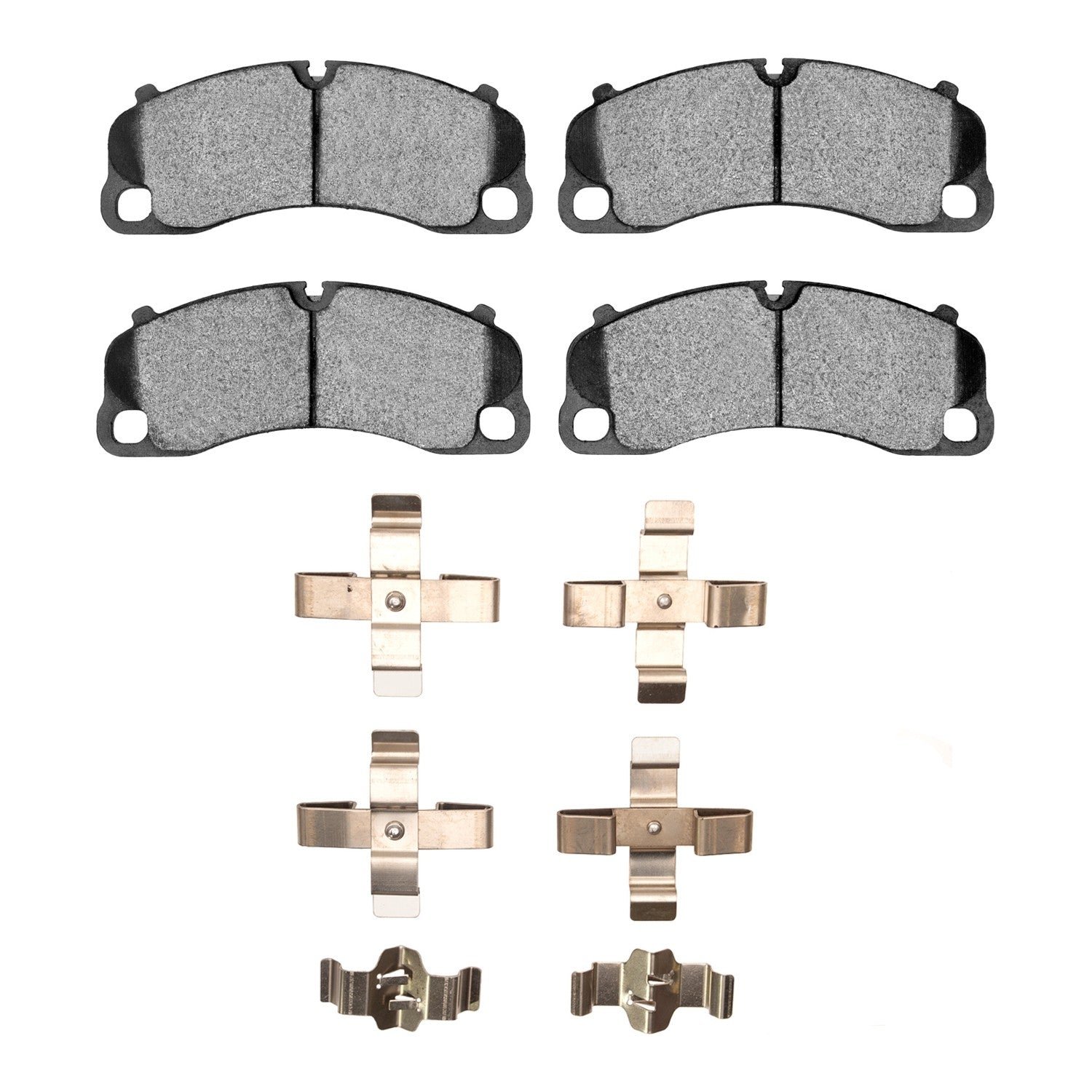 DF_4000174102_Fro.jpg Dynamic Friction 2013-2024 Porsche Cayman Front 4000 HybriDynamic Brake Pads and Hardware Kit - Image 1