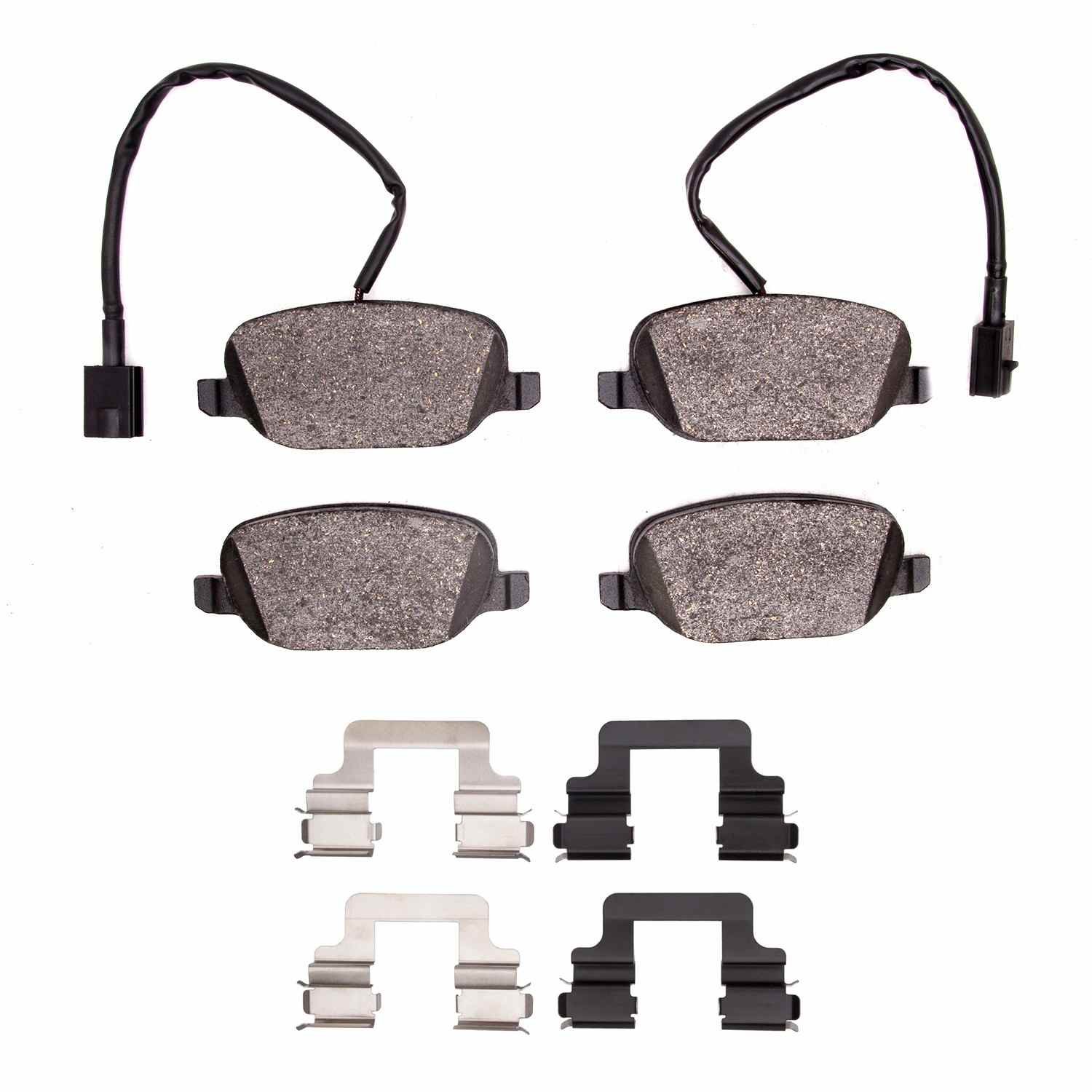 DF_4000182201_Fro.jpg Dynamic Friction 2015-2020 Alfa Romeo 4C Rear 4000 HybriDynamic Brake Pads and Hardware Kit - Image 1