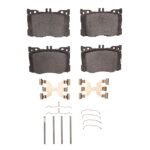 Dynamic Friction 2016-2023 Mercedes-Benz E450 Front 4000 HybriDynamic Brake Pads and Hardware Kit