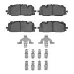 Dynamic Friction 2017-2025 Audi A6 Quattro Front 4000 HybriDynamic Brake Pads and Hardware Kit